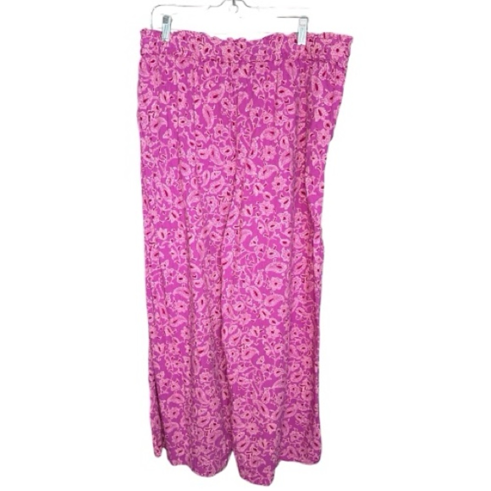 Knox Rose Magenta Paisley Pants size XL - Picture 5 of 8